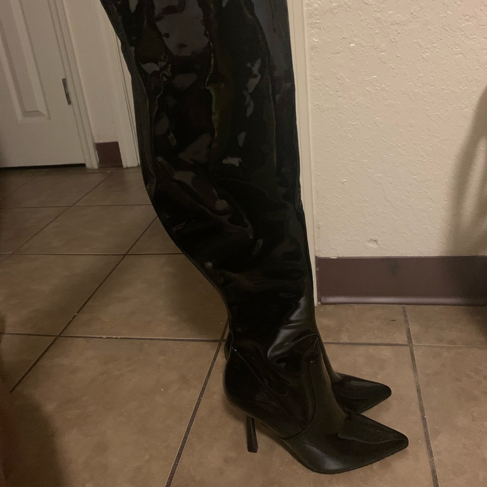 Brand new thigh high very rare to find boots…